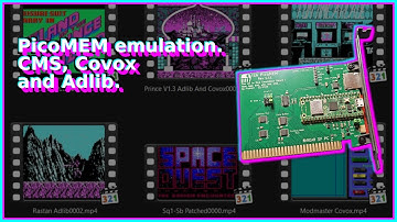 Testing CMS, Covox and Adlib audio emulation on PicoMEM