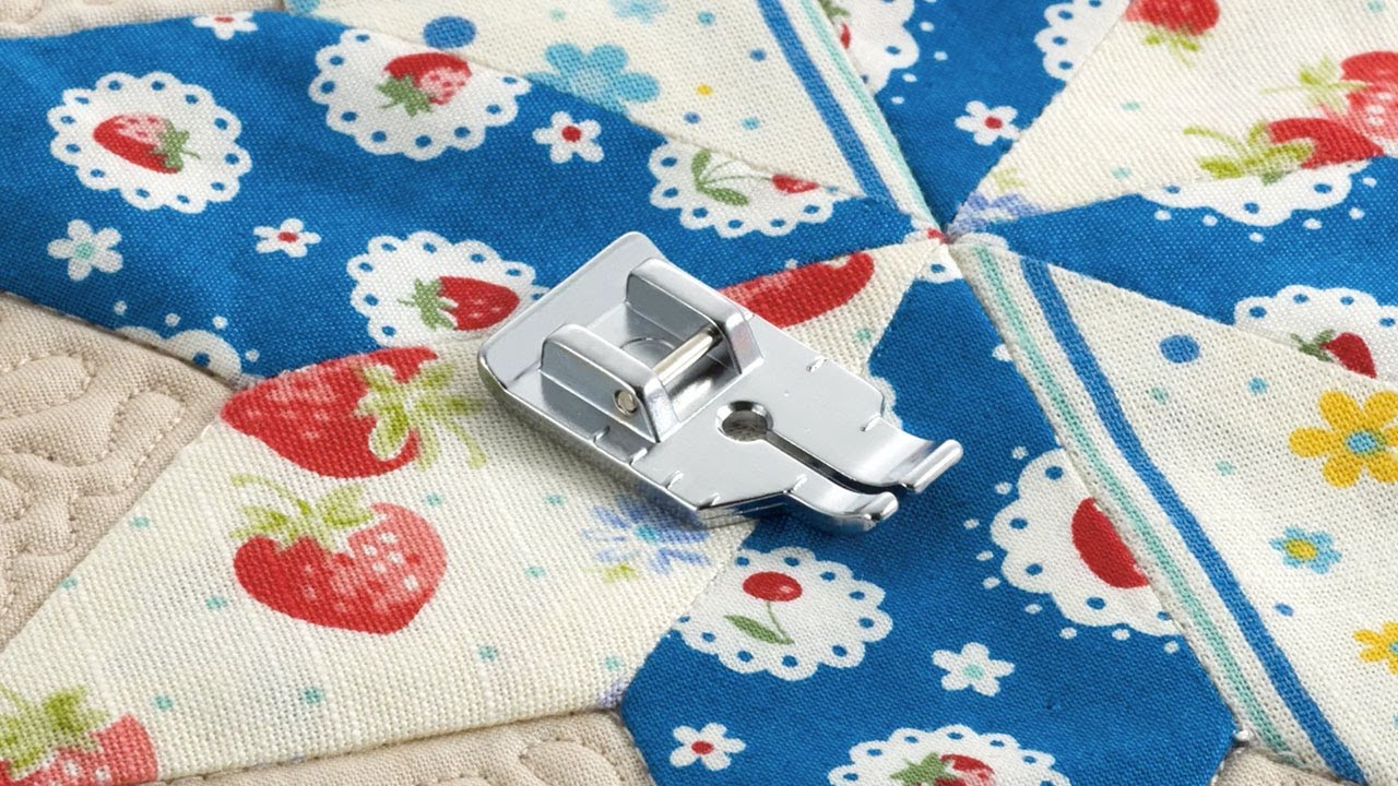 XFUYI Patchwork Nähfuß 0.64cm - Transparenter Quiltfuß Für Nähmaschinen