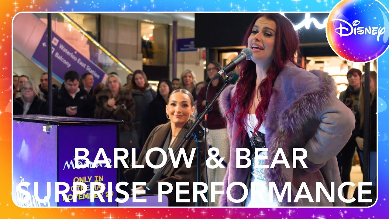 Surprise Performance! Barlow & Bear Bring Moana 2 Magic to London Waterloo!
