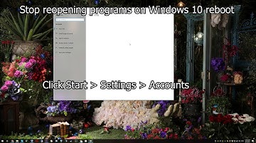 Stop disable Windows 10 auto reopen programs on startup