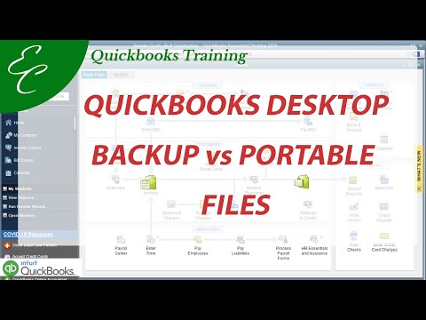 Video: Koja je razlika između Quickbooks prijenosne datoteke i sigurnosne kopije?