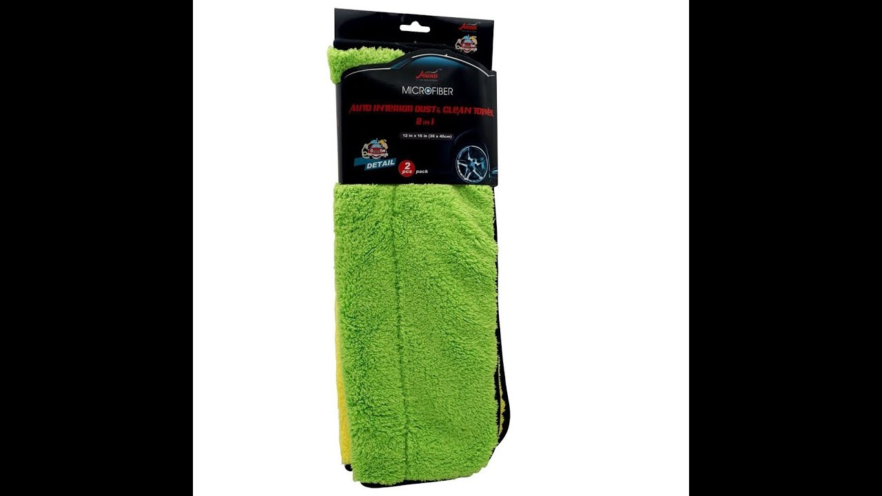 What is a high-quality microfiber coral fleece car wash towel like?