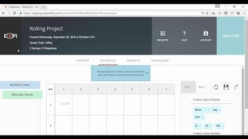 Creating a Rolling Schedule