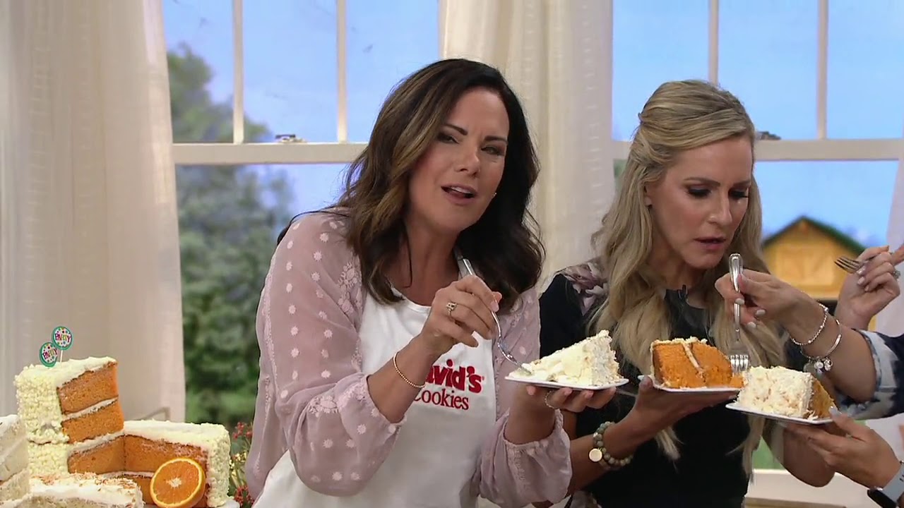 David's Cookies Coconut or Creamsicle Layer Cake on QVC YouTube