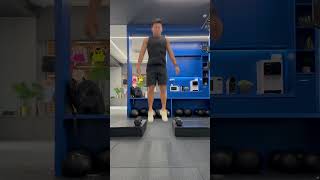 2 Rebound Suitcase Squat Jumps into 1 Rebound Squat Jump (2 sets shown)