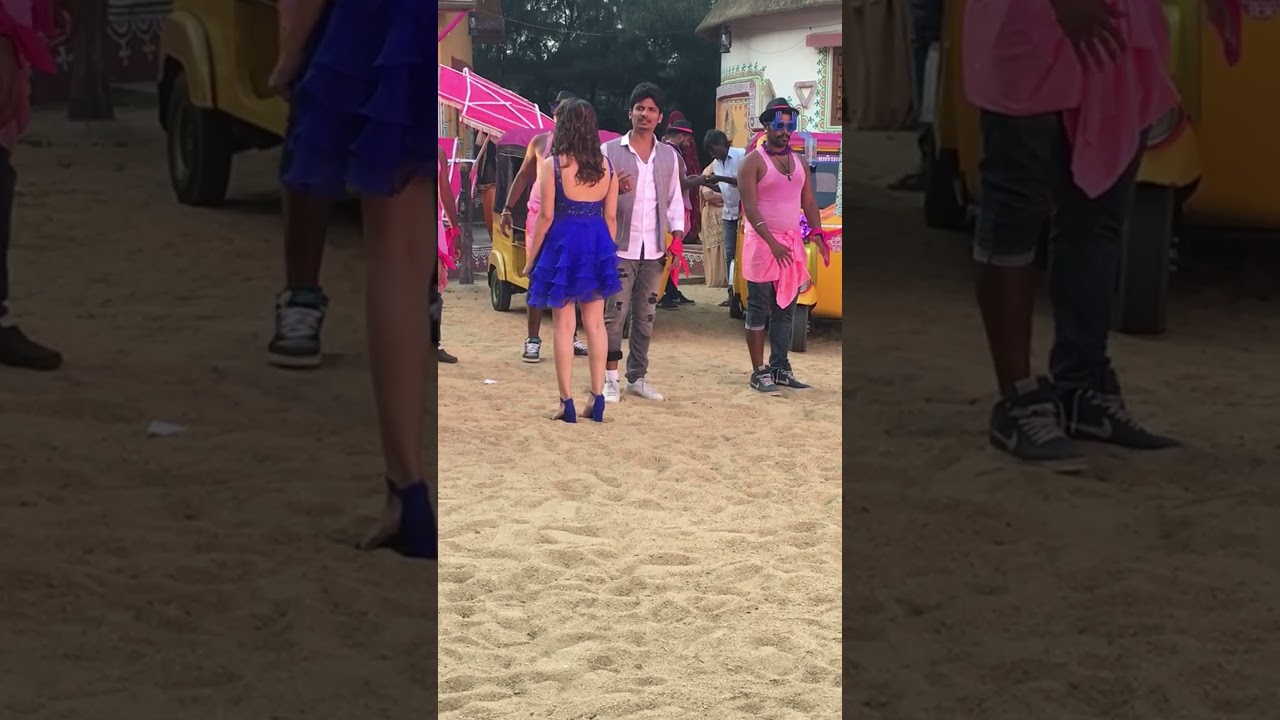 Jiiva and Hansika's Playful Interlude During Song Shoot Fun 