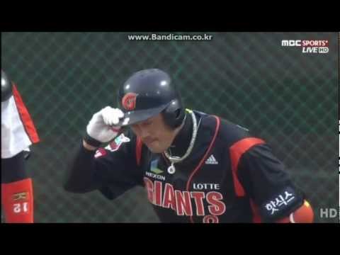 레전드 박찬호에게 인사하는 선수들 KBO Players greeting Chanho Park