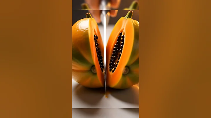 Glass-Smooth Papaya Cutting ASMR 🥭 | Ultra Satisfying Sounds