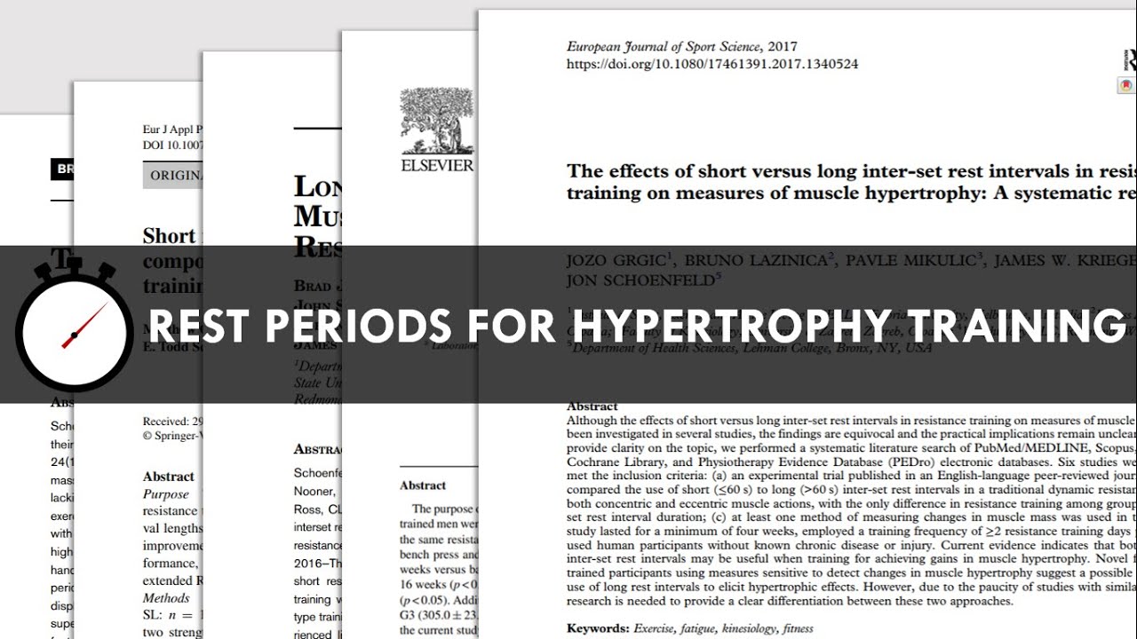 Rest Periods for Hypertrophy Training How Long Should You Rest