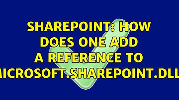 Sharepoint: How does one add a reference to Microsoft.SharePoint.dll? (2 Solutions!!)