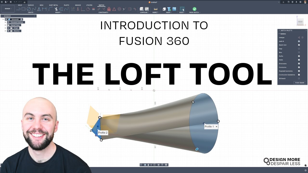 Introduction to Fusion 360: The Loft Tool