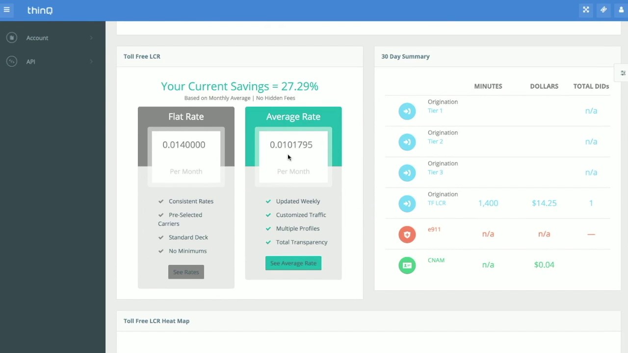 Thinq saves 50 on calls with toll free least cost routing lcr youtube