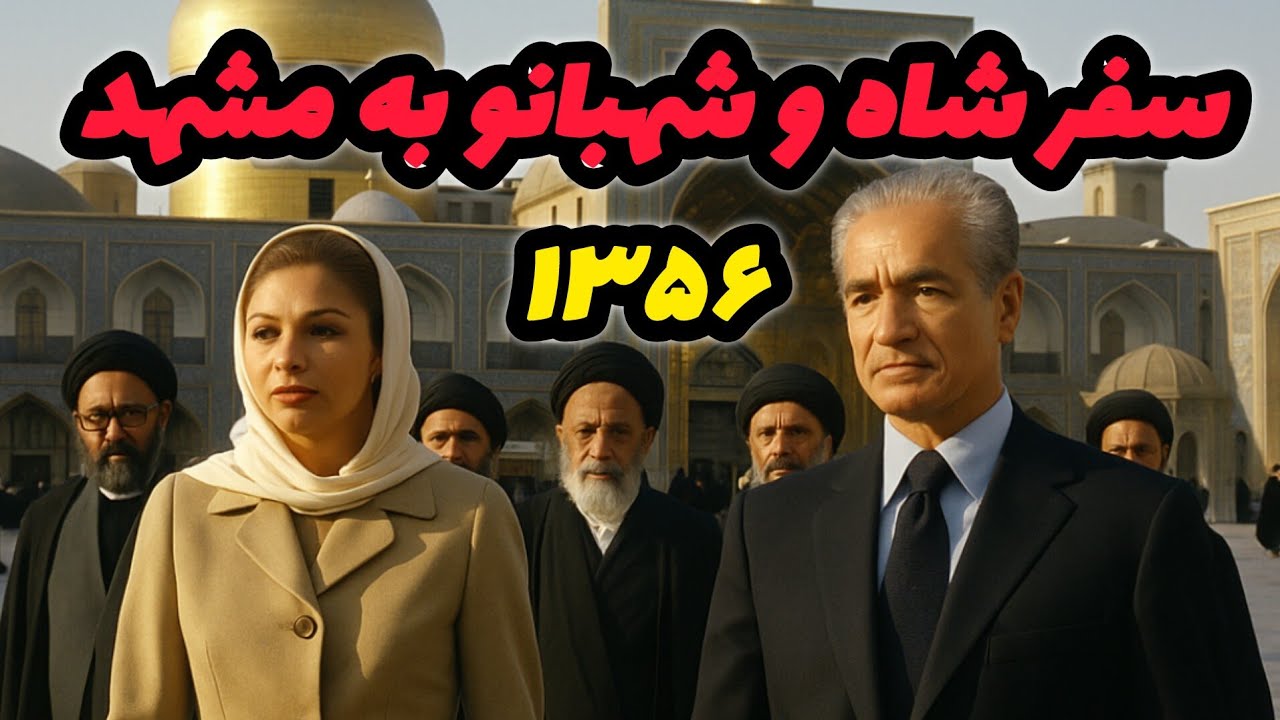 سفر محمدرضا شاه پهلوی و شهبانو فرح به مشهد | بازدید از حرم امام رضا و دیدار با روحانیون