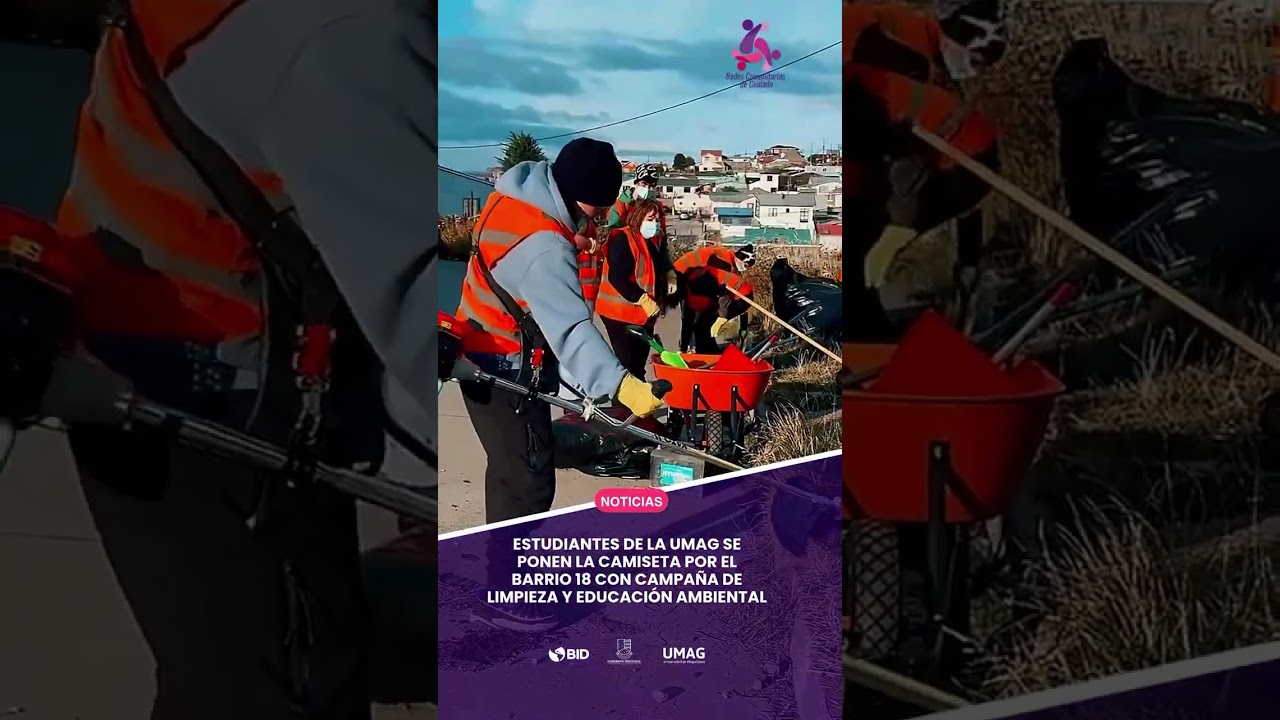 Estudiantes se ponen la camiseta con el barrio 18 de Septiembre en #puntaarenas