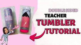 How to recreate teacher pencil epoxy tumbler