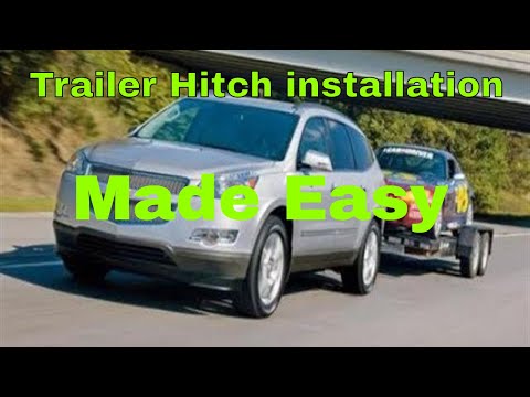 How to install trailer hitch on Chevy Traverse GMC Acadia Buick Enclave Saturn Outlook