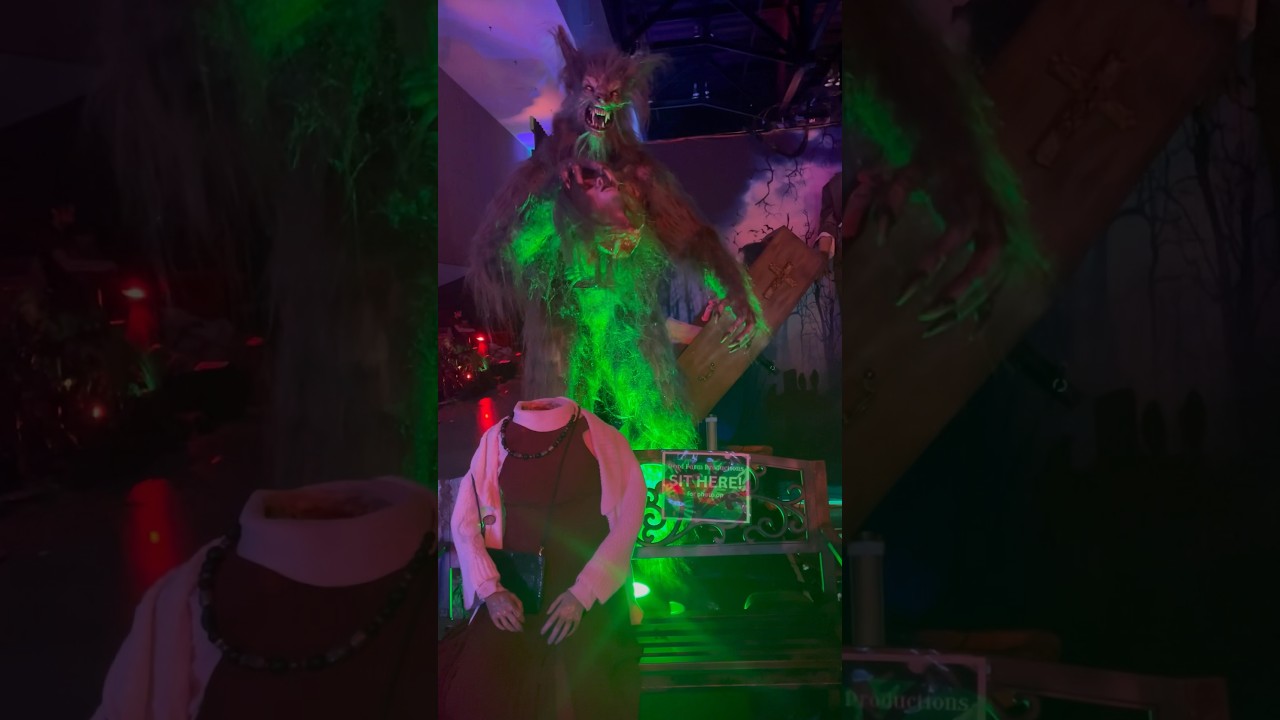 WEREWOLF ATTACKS PERSON AT #transworld | #halloween