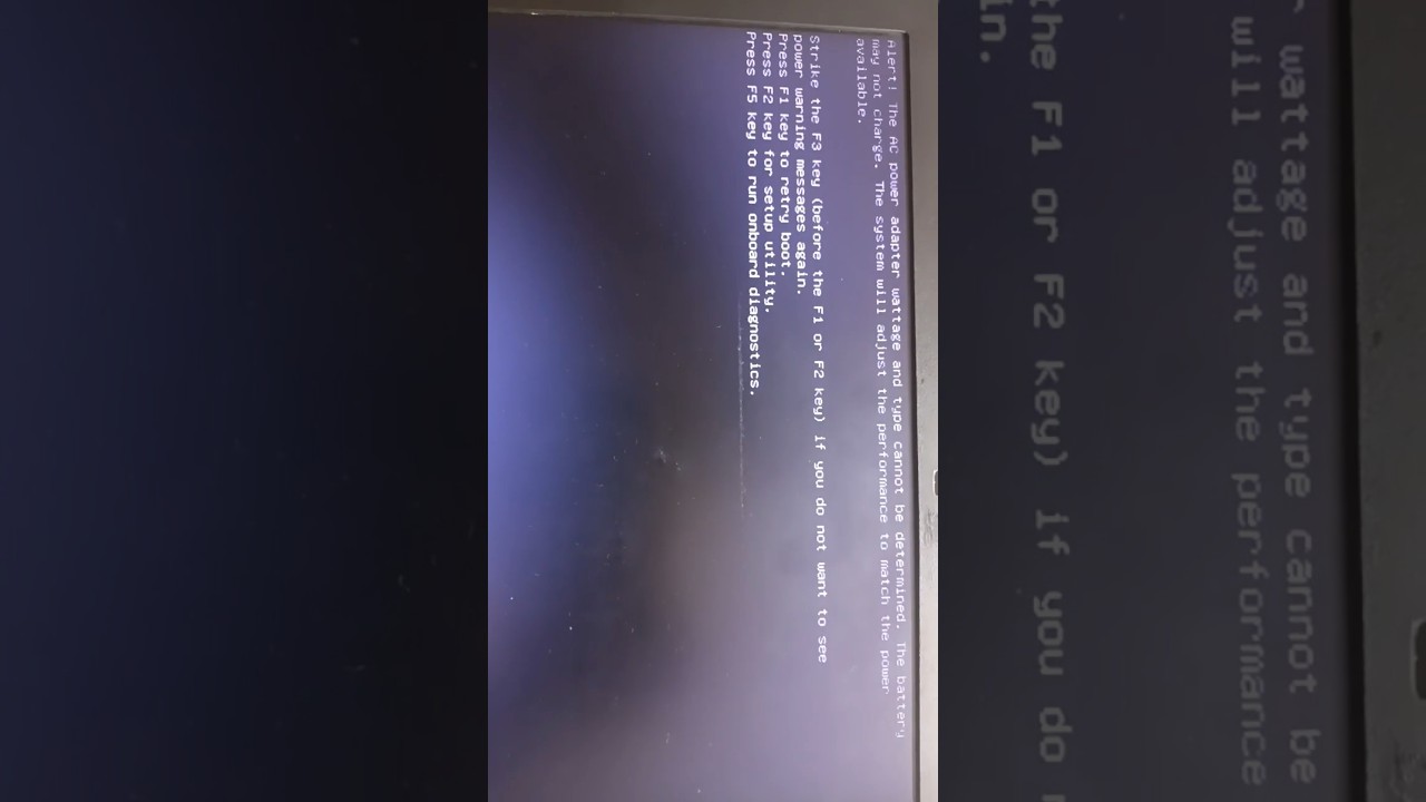 How to fix Alert! Fix The AC Power adapter wattage cannot be determined. 