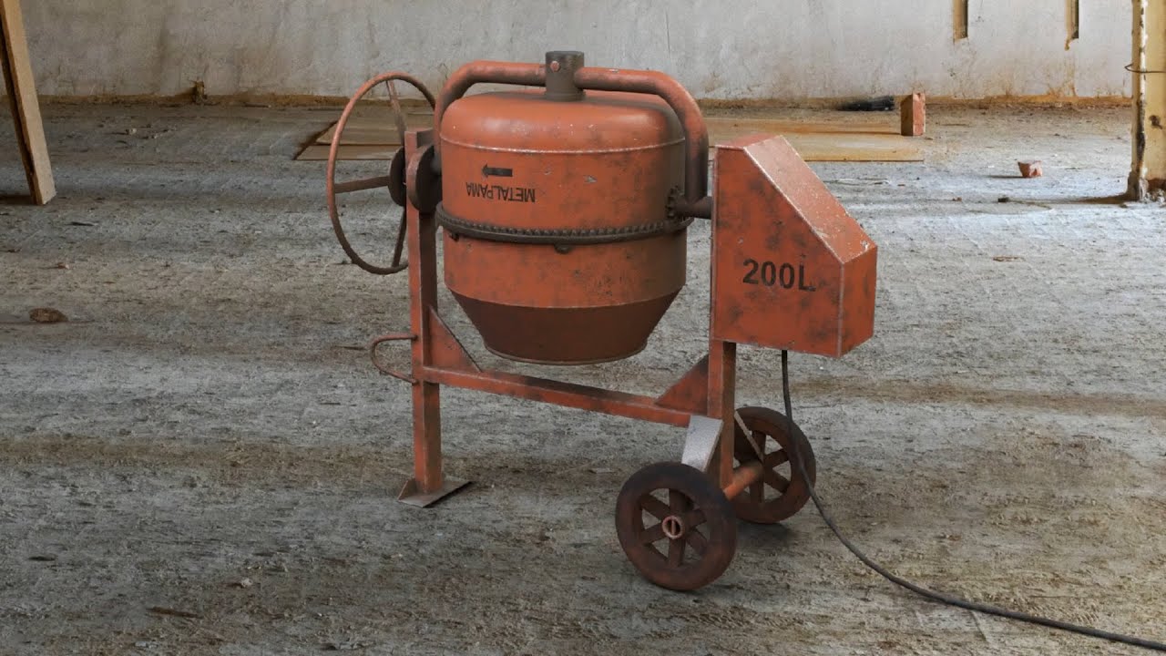 Concrete Mixer | 3D Model Breakdown