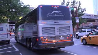 GREYHOUND PREVOST BUS 8885 IN NEW YORK CITY