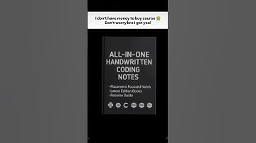 Free Coding Notes for Beginners 💻 | All-in-One Handwritten Notes for Placements 🚀