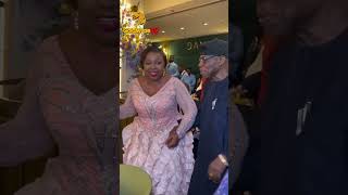 Sen Florence Ita-Giwa And  Obasanjo Sharing A Joyful Dance At Her 80th BirthdayDinner Party 🎉
