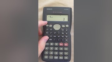 How to solve a 3x3 matrix using the rule of Sarrus - Casio fx-82MS