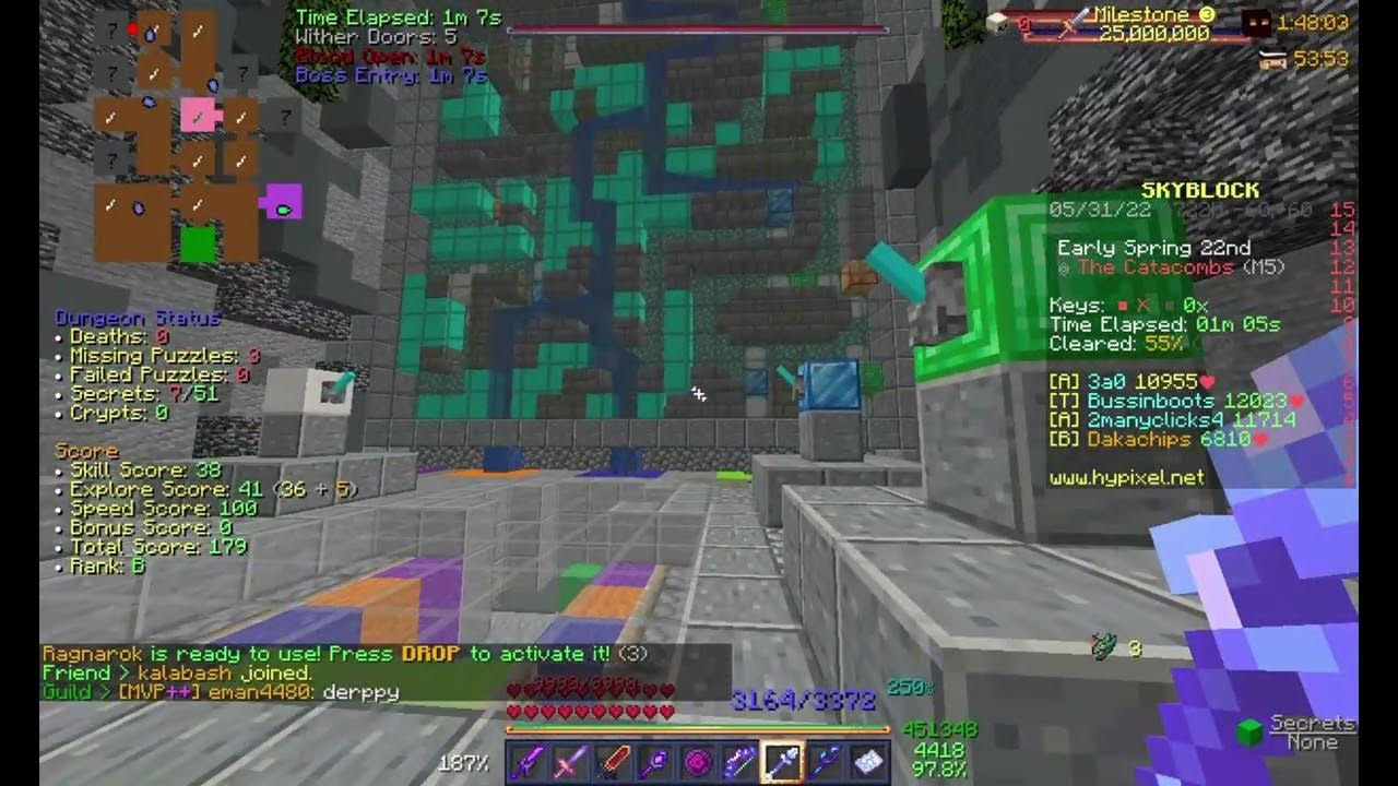 1 Lever Water Board Hypixel Skyblock Dungeons YouTube