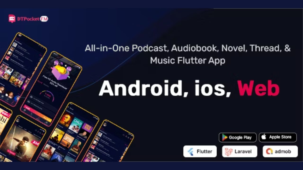Make Pocket FM clone app how to make pocket fm app DTPocketFM app
