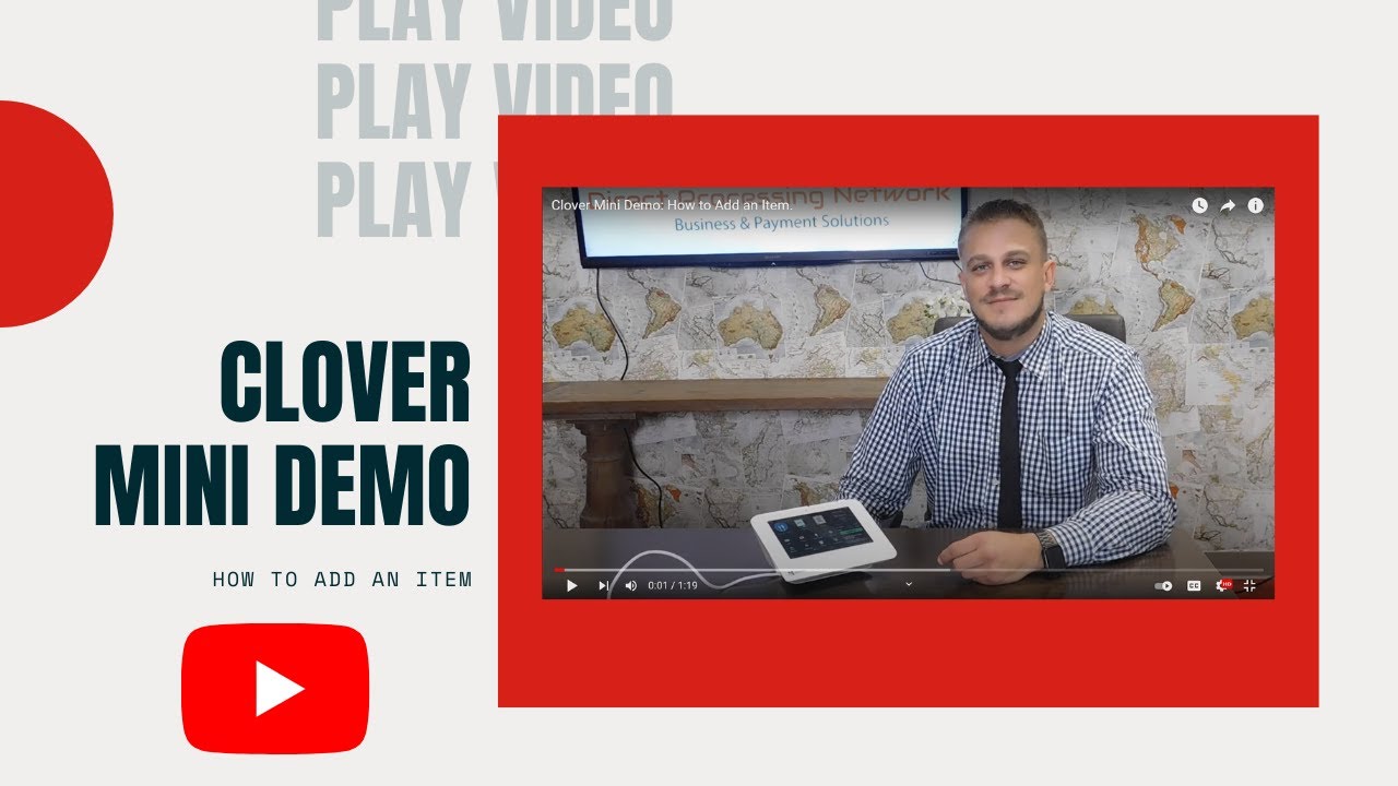 Clover Mini Demo: How to Add an Item. - YouTube