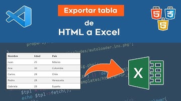 📈 Exportar tabla de HTML a Excel (.xlsx) 💻 | Explicado paso a paso ✅