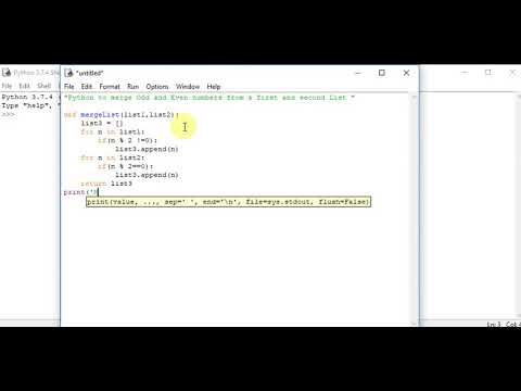 Python to merge Odd and Even numbers from a first and second List