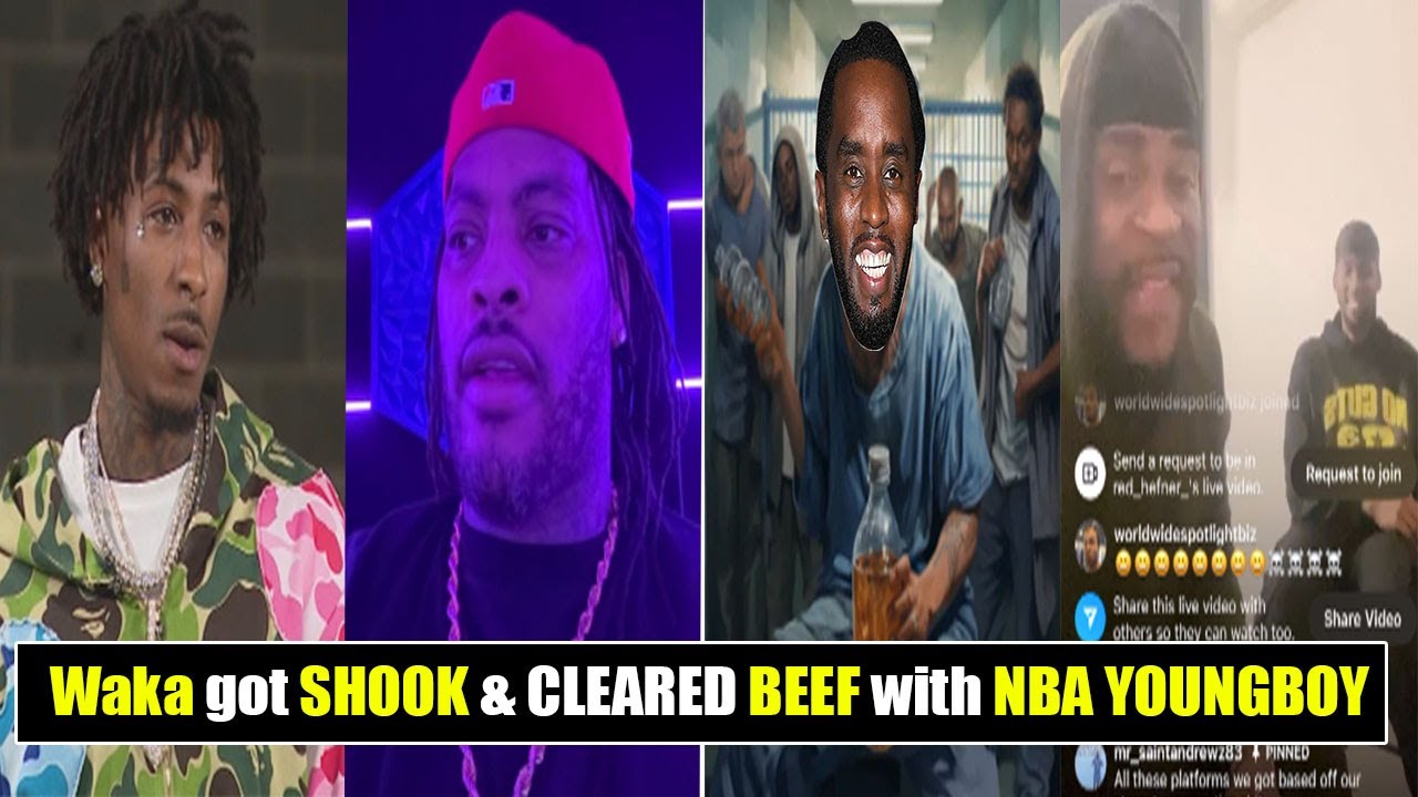 Вака Флока был в шоке от NBA Youngboy и БЫСТРО РАЗВЕЯЛ слухи о говядине. Дидди поймали с контраба...