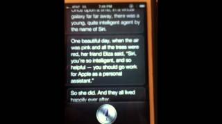 Video Thumbnail for Siri on iPhone 4S tells me a story