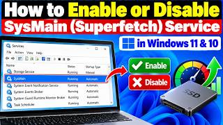 How to Enable or Disable SysMain Superfetch Service in Windows 11 & 10