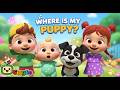 Where Is My Puppy? 🐶 | Fun Hide and Seek Song for Kids | Gigglio Nursery Rhymes and Kids Song