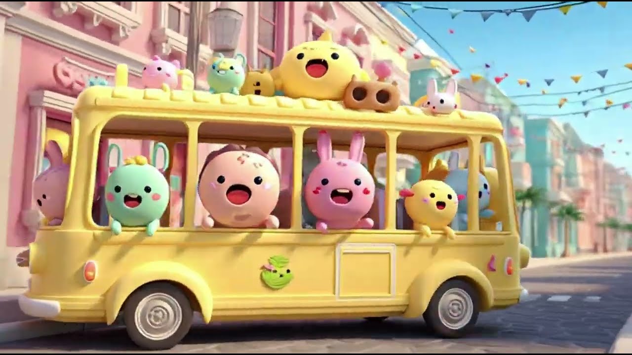 The Wheels on the Bus | Kids Songs & Nursery Rhymes | Fun Children's Music for Toddlers & Babies