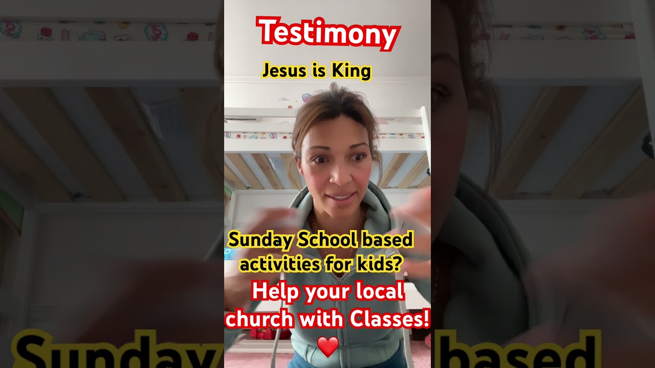 Missing Sunday school lessons for kids in your local church? Get involved & God will help you, amen!