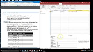 Access Family Database - Creating a Table