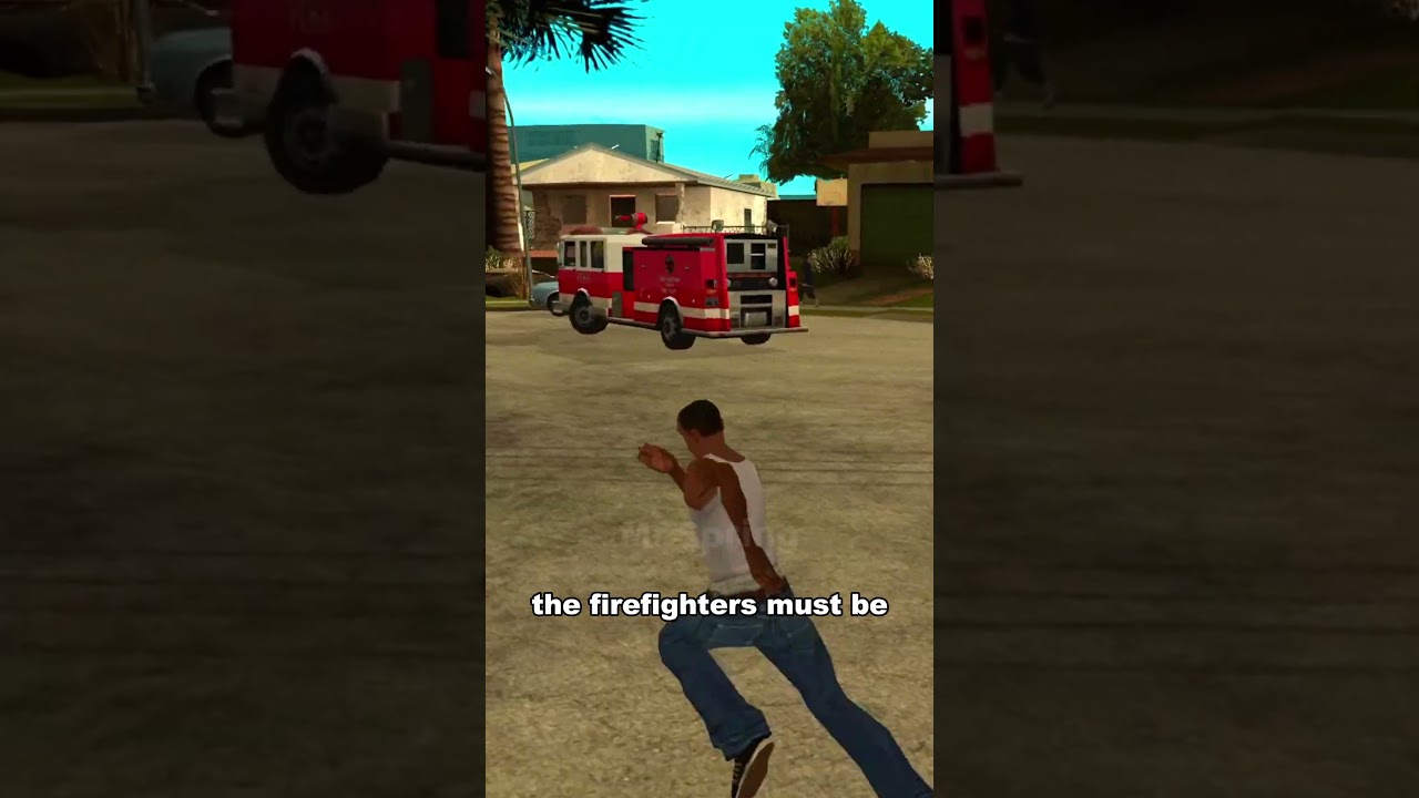 IF YOU START A MISSION WHILE ON FIRE IN GTA GAMES