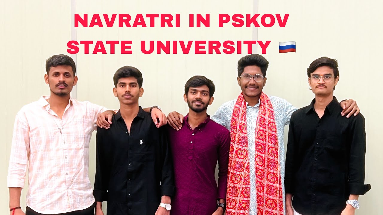 Navratri celebrations in Pskov state university Russia 🇷🇺 