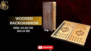 The Craftsmanship in This Wooden Backgammon Set is Insane