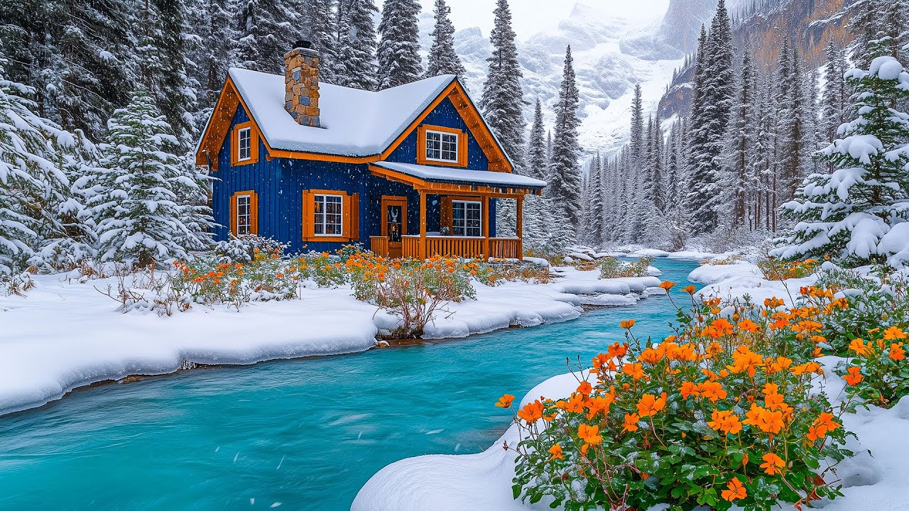 First Snow of January ~ Healing Piano Music, Peaceful, Soothing & Stress Relief Music ❄️🌧️