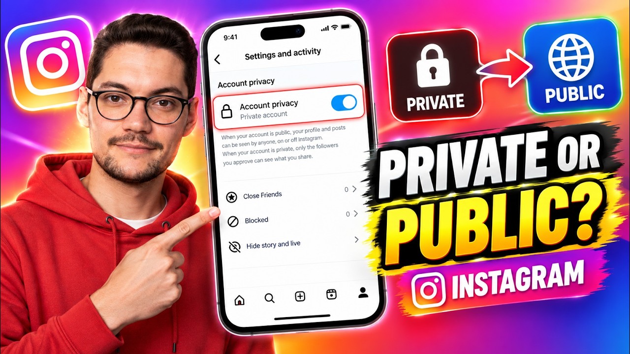 How to Make Instagram Account Private or Public (2026) | Easy Guide