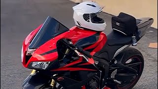 HONDA CBR 600RR Red&Black with Carbon on CATLESS GP SHORTY Exhaust Sound (Walkaround, Cold Start) HD