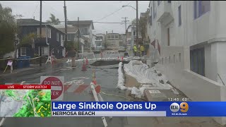 Massive Sinkhole Opens Up In Hermosa Beach