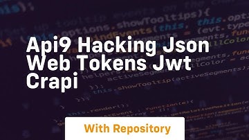 Api9 hacking json web tokens jwt crapi