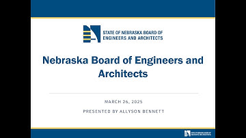 NBEA Lunch and Learn Series - The Nebraska Engineers and Architects Regulation Act