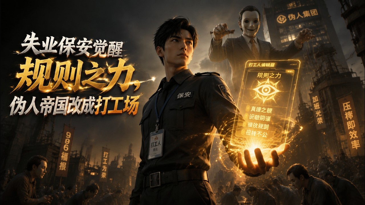 失业保安觉醒规则之力，伪人帝国变打工场