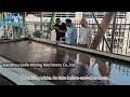 Indian Customer Tests 60% Zircon Sand on Shaking Tableshakingtable#mining#zirconsand#machine#tin